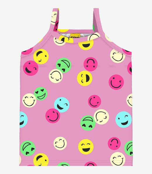 Blusa De Alça Infantil Rovi Kids Rosa