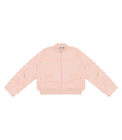 Jaqueta Juvenil Feminina Com Pelo Minty Rosa