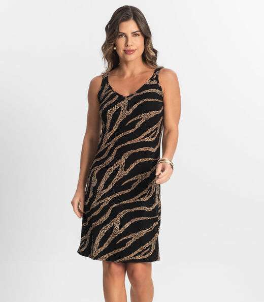 Image_Vestido Estampado Rovitex Marrom