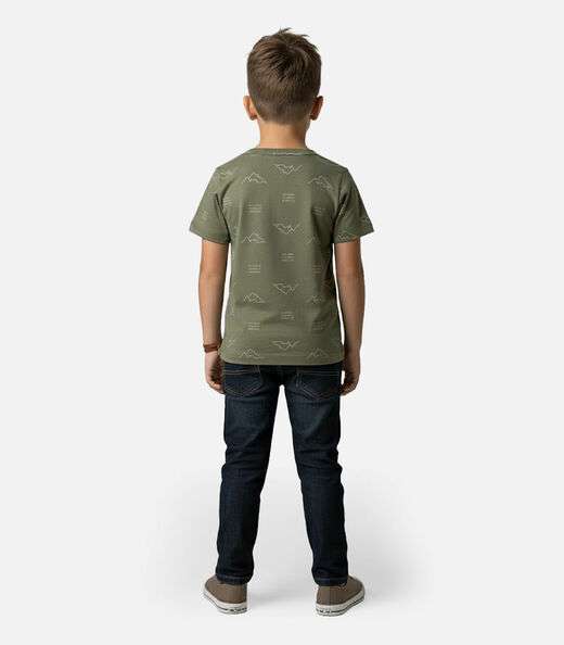 Camiseta Infantil Menino Animais Infinita Cor Verde