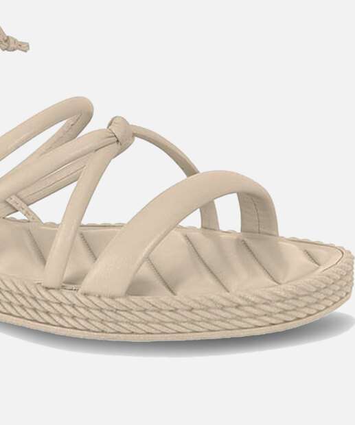 Sandália Feminina Rasteira Amarração Beira Rio