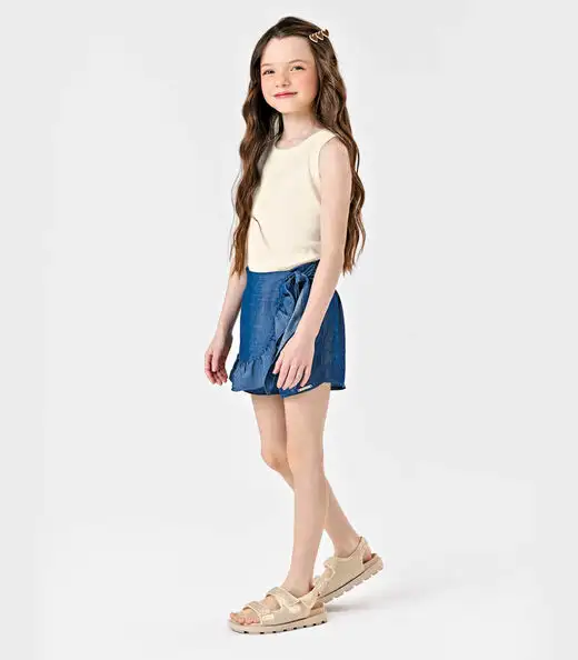 Conjunto Regata Com Shorts Saia Trick Nick Azul