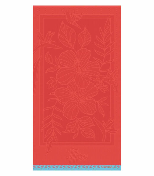 Image_Toalha de Praia Jaquard Fio Penteado Atlântica Laranja