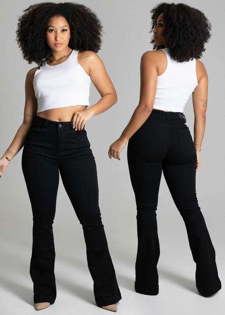 Calça Sarja Sawary Flare - 277632