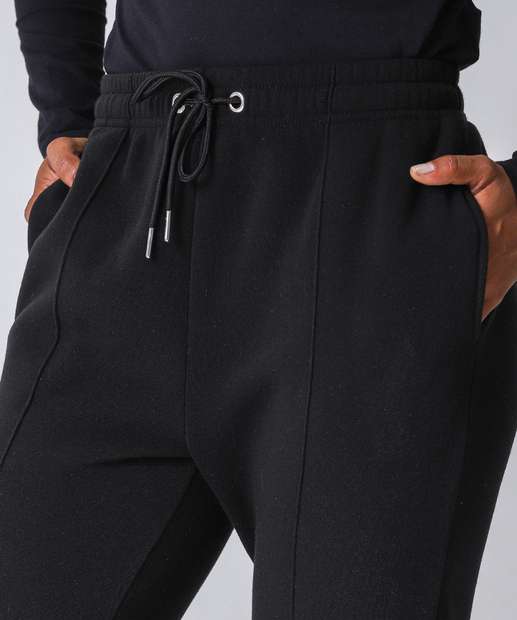 Calça Moletom Feminina Frizo Marisa Preto