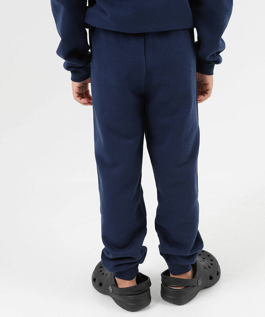 Calça Infantil Jogger Moletom Esporte Marisa Tam 4 a 10 Azul