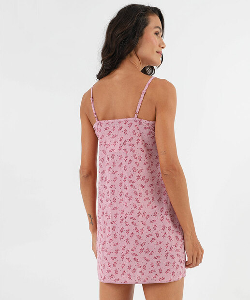 Camisola Liganete Estampa Flores Marisa Rosa