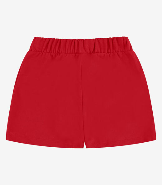 Shorts Saia Moletom Rovi Kids Vermelho