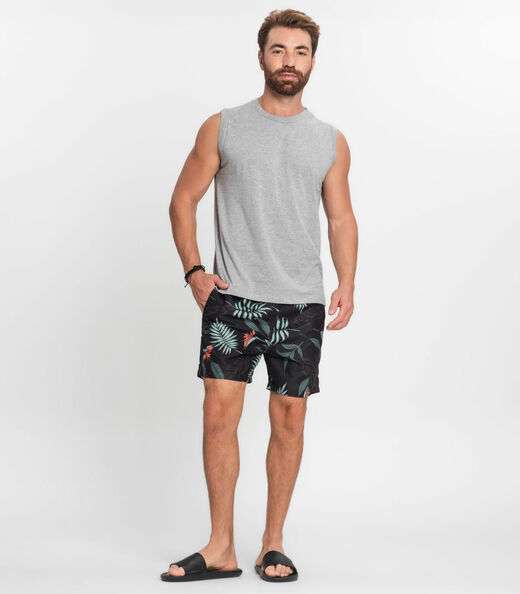 Regata Masculina Básica Rovitex Cinza