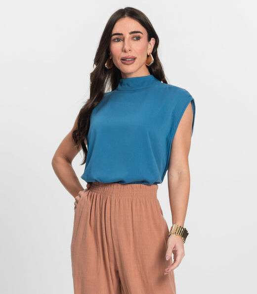Image_Blusa Feminina Gola Alta Endless Azul