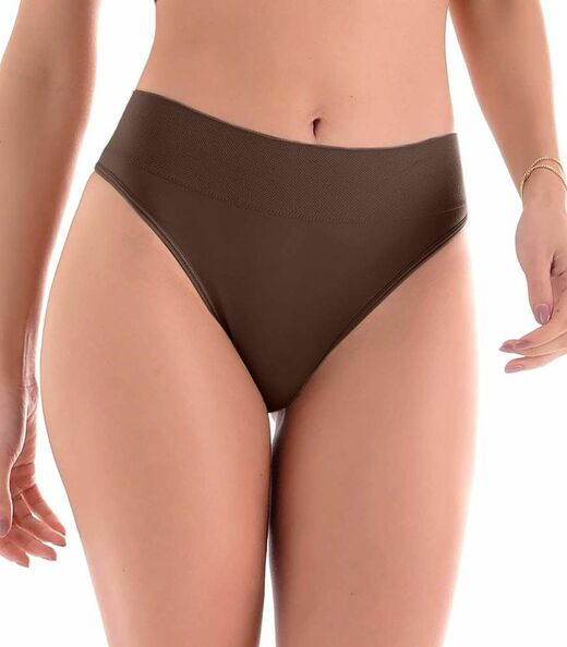 Image_Calcinha Tanga Cós Largo sem Costura Zee Rucci Marrom