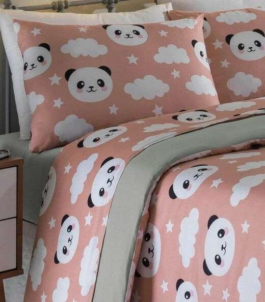 Jogo De Cama Solteiro 3 Peças Lar E Lazer Rosa