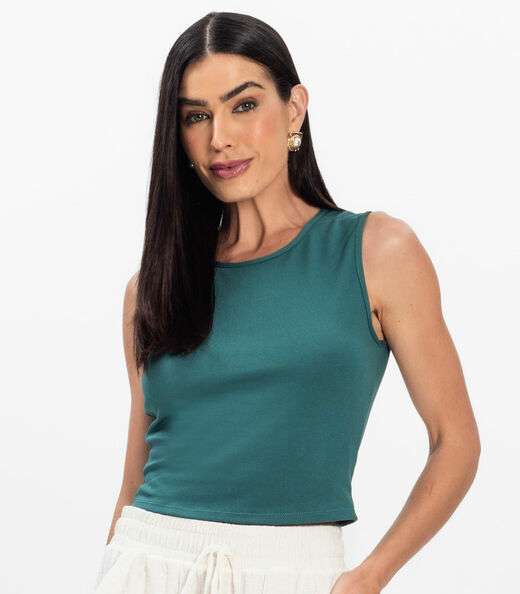 Regata Feminina em Ponto Roma Rovitex Verde