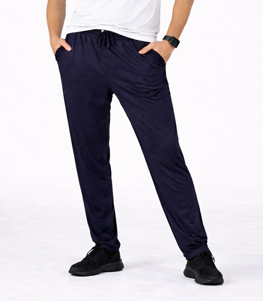 Calça Masculina Helanca Com Bolsos Rota Da Onda Azul