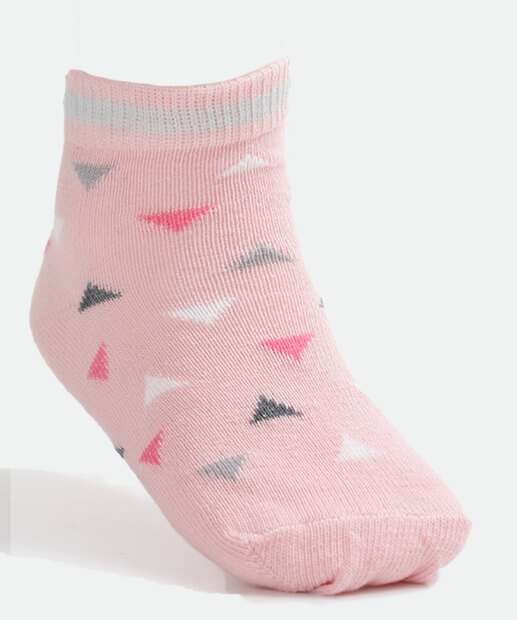 Kit 2 Pares Meias Infantil Estampadas 