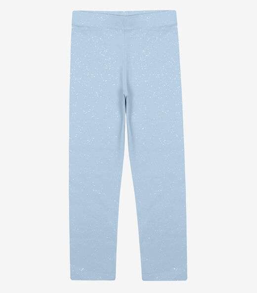 Legging Infantil Cotton Glitter Trick Nick Azul