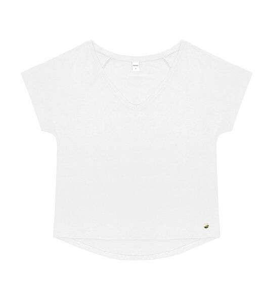 Blusa Feminina Viscotorcion Rovitex Branco