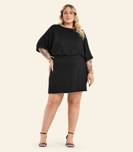Image_Conjunto Feminino Blusa E Shorts Saia Secret Glam Preto