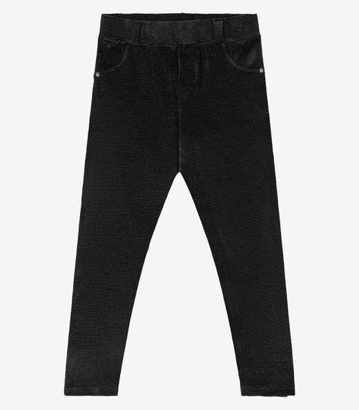 Legging Infantil Veludo Trick Nick Preto