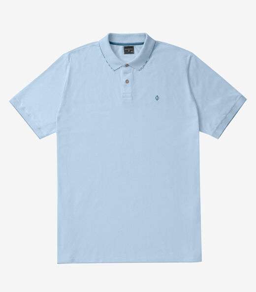 Image_Polo Masculina Plus Size Diametro Azul
