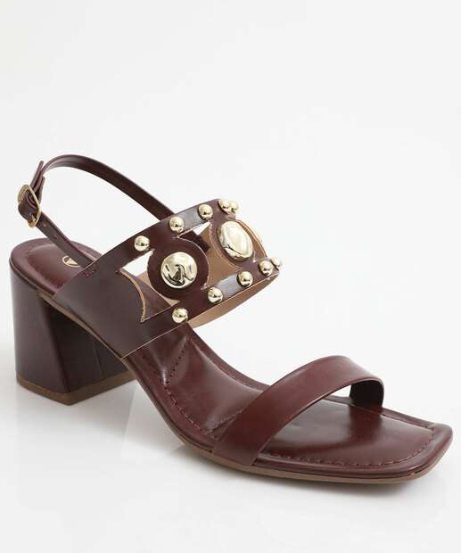 Image_Sandália Feminina Salto Grosso Via Uno Vinho