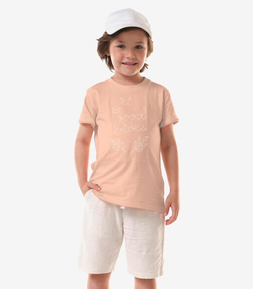 Image_Conjunto Infantil Camiseta Com Bermuda Trick Nick Rosa