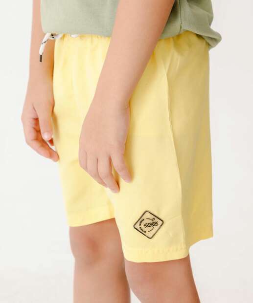 Bermudas Infantil Marisa Tam 4 a 10 Amarelo