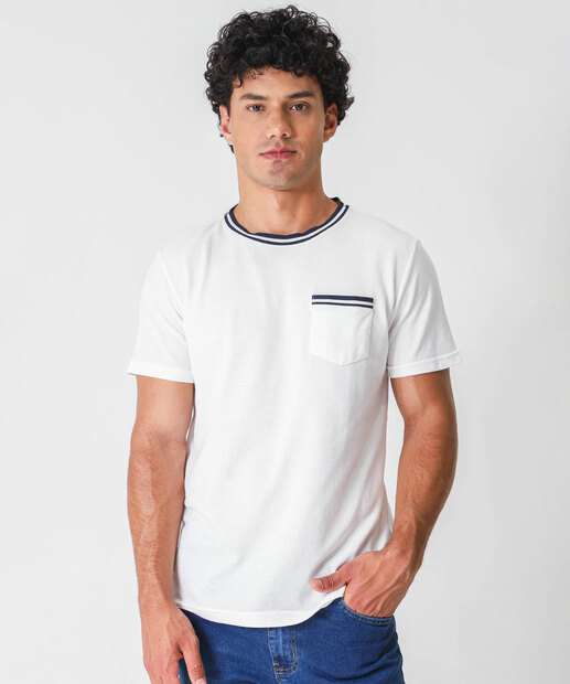 Image_Camiseta Masculina Manga Curta Marisa Off White