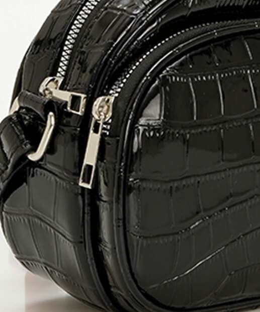 Bolsa Transversal Crossbody Croco Feminina Marisa