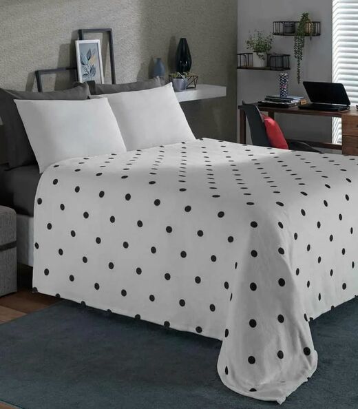 Image_Manta Flannel Casal Lar E Lazer Branco