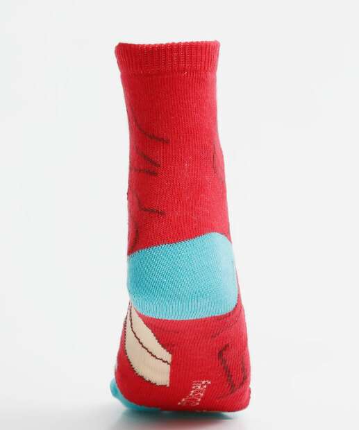 Kit 2 Pares Meias Infantil Cano Médio Ariel E Linguado Disney