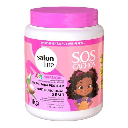 Image_Creme de Pentear Salon Line Sos 5 Em 1 Hidrat Kids 1Kg