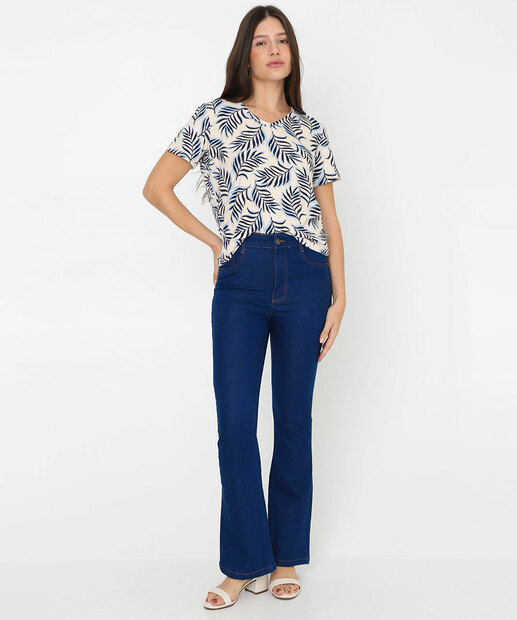 Image_Calça Jeans Flare Feminina Petit Azul