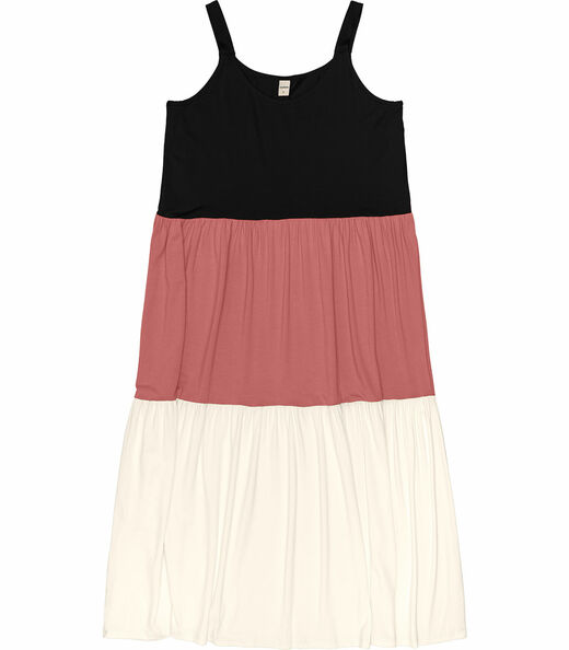 Vestido Midi Recortes Rovitex Preto