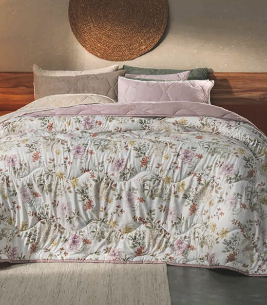 Edredom Blend Confort Solteiro Altenburg Rosa