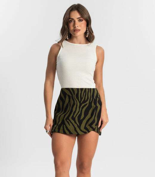 Image_Shorts Saia Feminino Estampado Style Box Verde