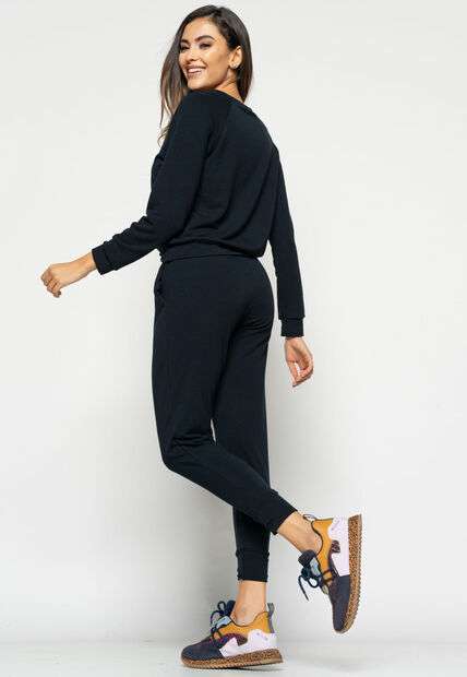 Kit 2 Calças  Comfy Jogger  Moletinho Preta e Mescla