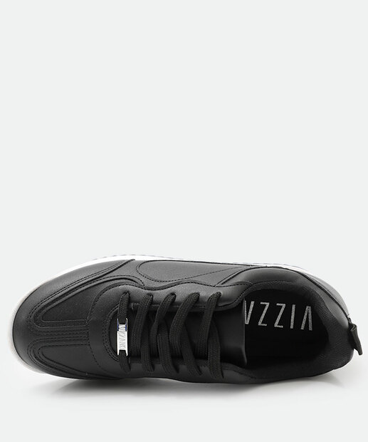Tênis Casual Feminino Recorte Vizzano Preto