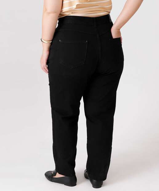 Calça Plus Size Feminina Jeans Slouchy 