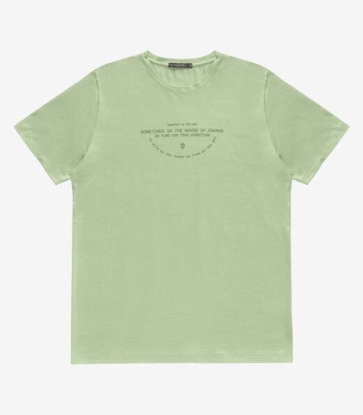 Camiseta Masculina Cotton Leve Diametro Verde