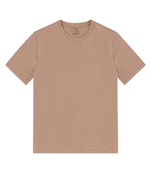 Camiseta Masculina Básica Meia Malha Diametro Marrom