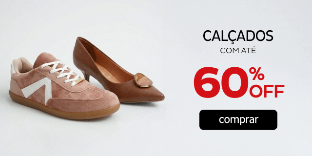Calçados com até 60%