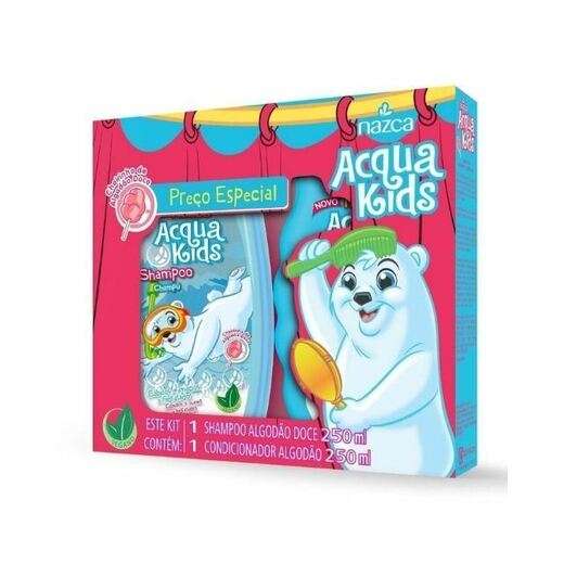 Shampoo e Condicionador Acqua Kids 250ml Algodão Doce