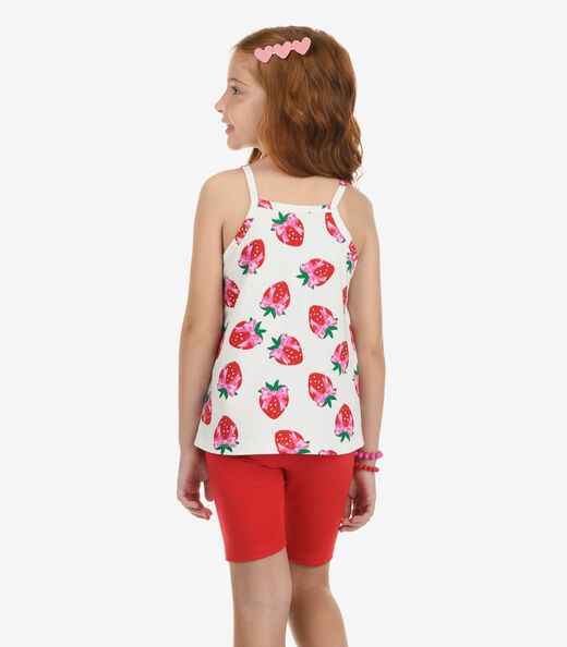 Conjunto Regata Com Ciclista Meia Malha Rovi Kids Bege