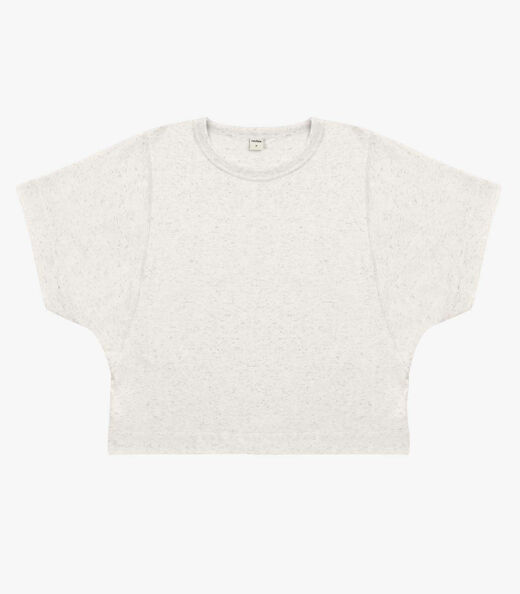 Blusa Feminina Meia Malha Linho Rovitex Bege