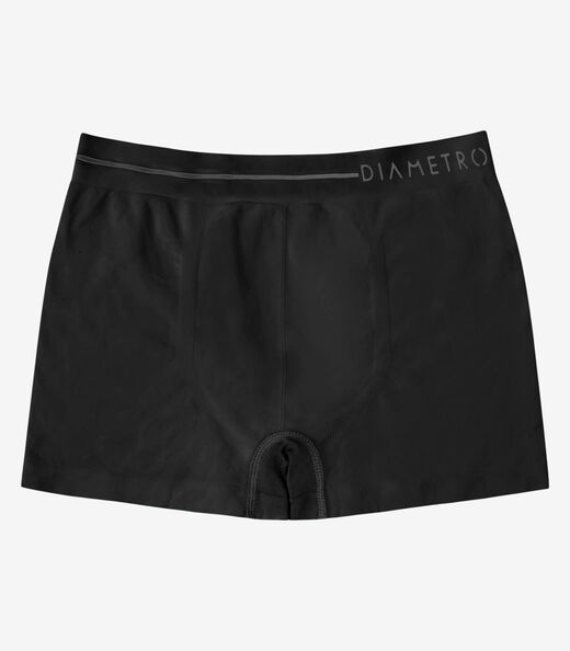 Kit 3 Cuecas Boxer Lisa De Poliamida Diametro Preto