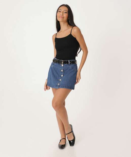Blusa Regata Feminina Canelada Sem Costura Marisa
