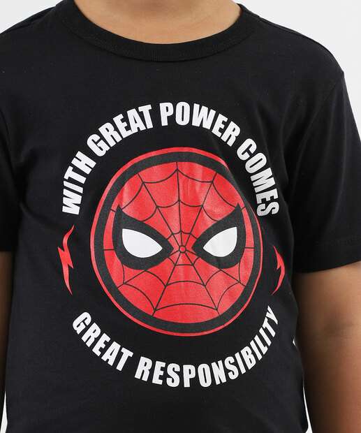 Conjunto Infantil Homem Aranha Marvel Tam 4 a 10