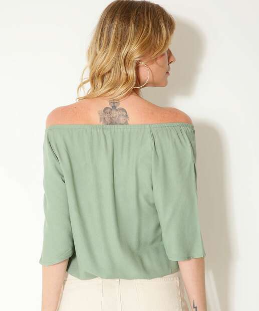 Blusa Ciganinha Feminina Manga 3/4 Marisa