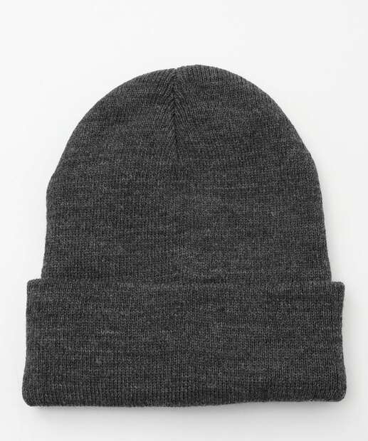 Touca Infantil Tricô Mescla Marisa Tam 4 a 8 Cinza